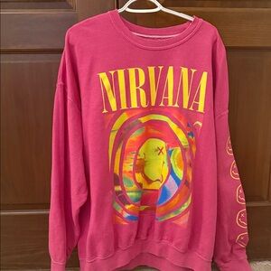 NIRVANA Vibrant Pink Women's Sweater